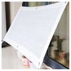 Beyaz güneş tentesi, halkalı, %90 UV korumalı, gölgelik kumaş, muşamba, dış mekan, bahçe, veranda, arka bahçe için, 10 x 20 m