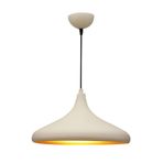 Beyaz İçi Altın Metal Sarkıt Avize 35cm Mutfak Avize Salon Avize