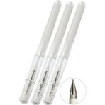 Beyaz İmza Kalemi 3 Adet Uniball Signo Broad 1.0 Mm Roller Pilot Kalem Um-153 Yaldızlı Davetiye Kalemi Mürekkepli