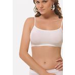 Beyaz İnce Askılı Seamless Büstiyer