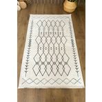 Beyaz Iskandinav Yikanabilir Kaymaz Bambu Hali Pamuk Kilim Salon Halisi Ve Yolluk