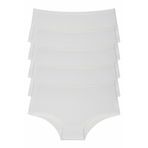 Beyaz Kadın Külot 5'li Paket Yüksek Bel 3XL - 93001R013XL