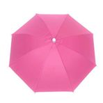 Beyaz Kafa Şemsiyesi Yazlık Plaj Bahçe Kafa Şemsiyesi (Pembe)