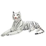 Beyaz Kaplan Peluş 130 cm