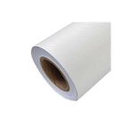 Beyaz Karbon Folyo 3d Hava Kanallı Kaplama Folyosu 152 Cm X 100 Cm