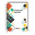 Beyaz Kareler Günlük Planlayıcı Defter - Ders Çalışma Planlayıcı Defteri - Planlama Defteri