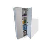 Beyaz Kiler Dolabı 70x42x175