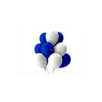 Beyaz-Koyu Mavi Pastel Soft Balon 50 Adet + 5 Metre Balon Zinciri