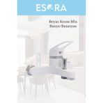 Beyaz Krom Mix Banyo Bataryası - Beyaz - Gümüş