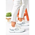 Beyaz Kumaş Kalın Tabanlı Spor Ayakkabı Sneakers P973516904