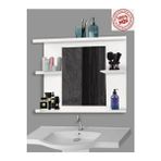 Beyaz Lavabo Aynası ve Düzenleyici Dolap 46X65 Cm, Şık ve Fonksiyonel Tasarım