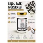 Beyaz Linol Mürekkebi 100 Ml 1 Adet Lutart Linol Baskı Boya Mürekkebi Blok Baskı Sanat Su Bazlı Matbaa Mürekkebi Hobi