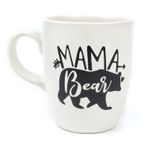Beyaz Mama Bear Anne Ayı Tasarım Kupa