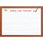 Beyaz Mdf Çerçeveli Yazı Tahtası 60X80 cm - Ahşap - Beyaz - Seçenek 1