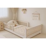 Beyaz Mdf Lisinia Model Montessori Bebek ve Çocuk Karyolası - 70 x 140 cm