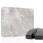 Beyaz Mermer Desenli Oyuncu Gaming Mouse Pad Kauçuk Kaymaz Taban Mousepad (V4, 22x18 Small)