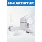 Beyaz Mix Banyo Bataryası Aç Kapa Garantili Yerli Üretim