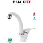 Beyaz Mix Oynar Başlıklı Lavabo Bataryası Çift Su Grişli Çeşme Banyo Musluğu Mutfak Çeşmesi