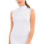 Beyaz Modal Boğazlı Sıfır Kol Atlet, M, İM1261-1-198IGP103509