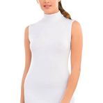 Beyaz Modal Boğazlı Sıfır Kol Atlet, XL, İM1261-1-198IGP103511