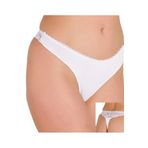 Beyaz Modal Pamuklu String Tanga Dantelli Kadın Külot, L, İM4371-198IGP103473