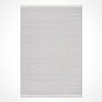 Beyaz Modern Modern Geometrik Etnik Eskitme Desenli Boho Makinada Yıkanabilir Hafif Hav Toz Vermez Leke Tutmaz Kaymaz Taban Dijital Makine Baskı Halı Oturma Odası Salon Yolluk Koridor Mutfak Halısı