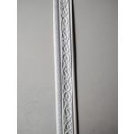 Beyaz Motifli 8cm-115cm Yapışkanlı Çıta Çerçeve Süpürgelik