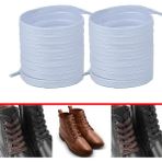 Beyaz Mumlu Yassı Bot Bağcığı Dayanıklı 150 Cm 1 Çift