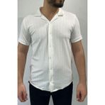 Beyaz Oversize Erkek Gömlek - 2XL