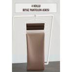 Beyaz Pantolon Askısı & Dolap Düzenleyici Askı - Çok Renkli