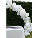 Beyaz Pastel Zincir Balon Seti 70 adet + 5 mt balon zinciri