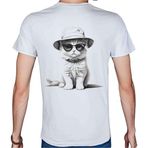 Beyaz Penguen Black-White Beyaz Penye Basic Erkek Tişört