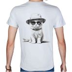 Beyaz Penguen Black-White T-Shirt Pamuklu Beyaz Penye Basic Erkek Tişört - 2XL