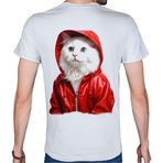 Beyaz Penguen Catz Beyaz Penye Basic Erkek Tişört