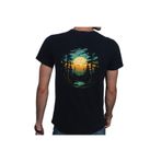 Beyaz Penguen Forest Siyah Erkek T-shirt