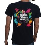 Beyaz Penguen GTA Siyah Erkek T-shirt
