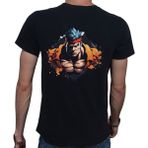 Beyaz Penguen Splash Fight T-Shirt Pamuklu Siyah Penye Basic Erkek Tişört - 2XL