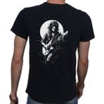 Beyaz Penguen To The Moon And Back T-Shirt Pamuklu Siyah Penye Basic Erkek Tişört - 2XL