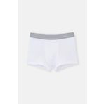 Beyaz Penye Compact Düz Erkek Boxer