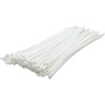 Beyaz Plastik Kablo Bağı, 3.6x150 mm, 100 Adet Paket, Cırt Kelepçe