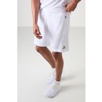 Beyaz Polyester Kalın Yumuşak Comfort Fit Erkek Şort - 81273