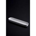 Beyaz Porselen 4'lü Oval Tabak 25,4 cm