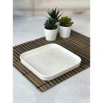Beyaz Porselen Pasta Tabağı 18,5 cm - Tek Renk