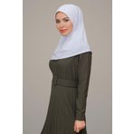Beyaz Pratik Hazır Geçmeli Tesettür Eşarp Sandy Kumaş Elişi Çiçek İşlemeli Laleli 1603_42