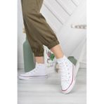 BEYAZ Prego Siyah& Çocuk Bilekli Converse Tarzı Spor Ayakkabı