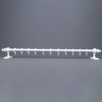 Beyaz Raysız Ahşap Rustik Perde Askısı - 100 Cm