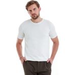 Beyaz Regular Fit Düz Bisiklet Yaka Rayon Triko Tişört | XS