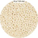 Beyaz Renk 4 Mm Yaklaşık 220 Adet/20 Gram Cam Boncuk Oya Yazma Bileklik Ve Kolye