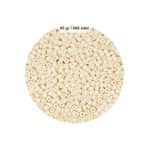 Beyaz Renk 4 Mm Yaklaşık 660 Adet / 60 Gram Cam Boncuk Oya Yazma Bileklik Ve Kolye