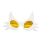 Beyaz Renk Bıyık Tasarımlı Kedi Parti Gözlüğü 19X11 Cm